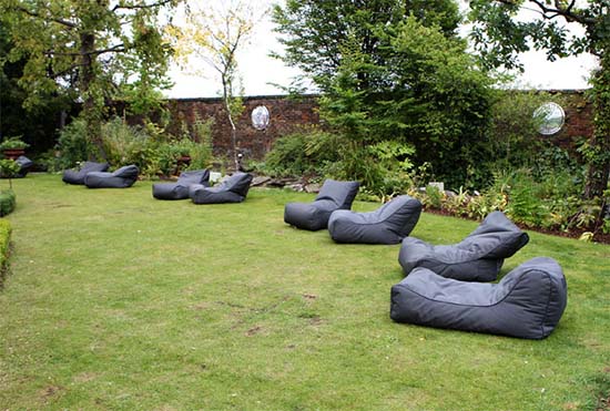 Ambient Lounge bean bags on roof gardens