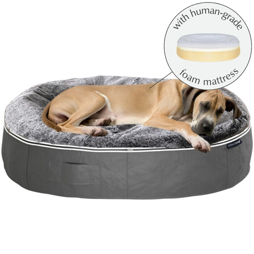 XXL Rebound Foam Mattress Dog Bed (Silken Grey)