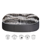 Large Rebound Foam Mattress Dog Bed Bundle - Wild Animal (Set of 2) + FREE Wild Animal Throw