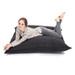 black flat pillow made of bean bags by Ambient Lounge