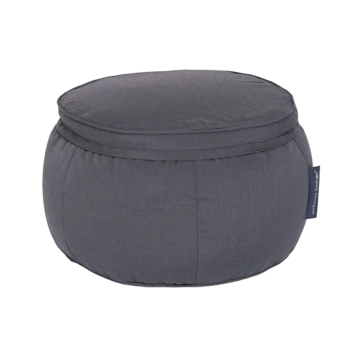 Wing Ottoman - Black Rock (Sunbrella)