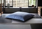 blue flat pillow made of bean bags by Ambient Lounge